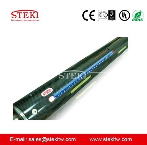 Zwarte oxide bedekte STEKI 2024 3&quot; glijdend type Luchtschachten Aluminium lichaam 30 mm Vierkant Einden L1 1600 mm L3 1920